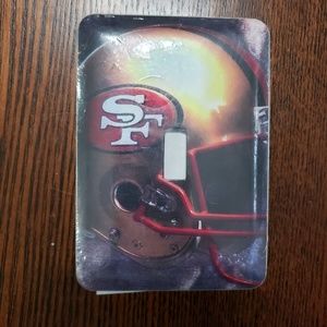 San Francisco 49ers light switch cover